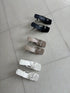 Women Square Open Toe Slid On Heel